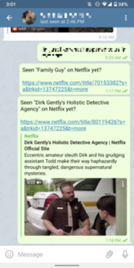 Netflix Whatsapp telegram